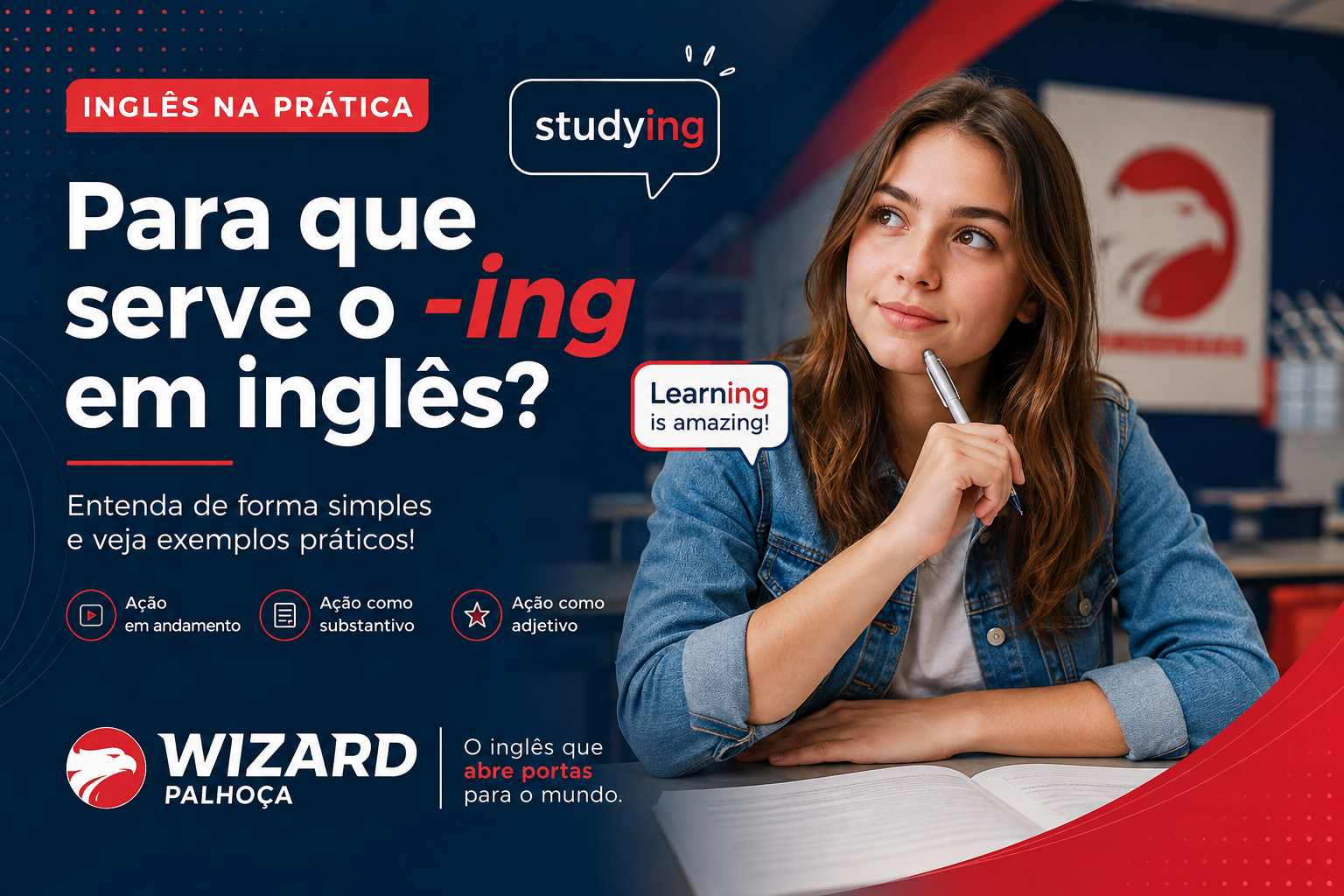 Para que serve o -ing em inglês